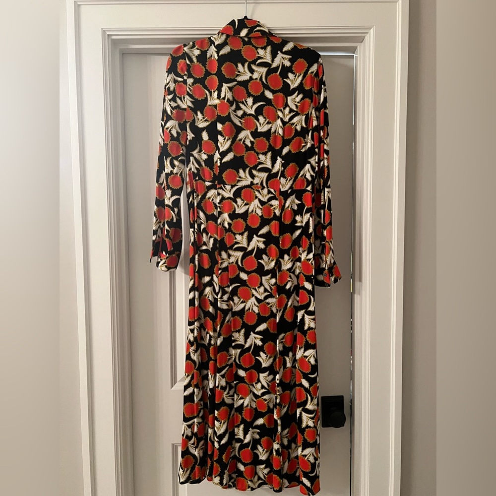 Belted midi/maxi shirt dress